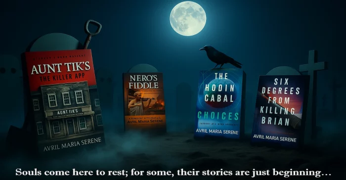 The Debra Ann Wynn Mystery series — graveyard artwork